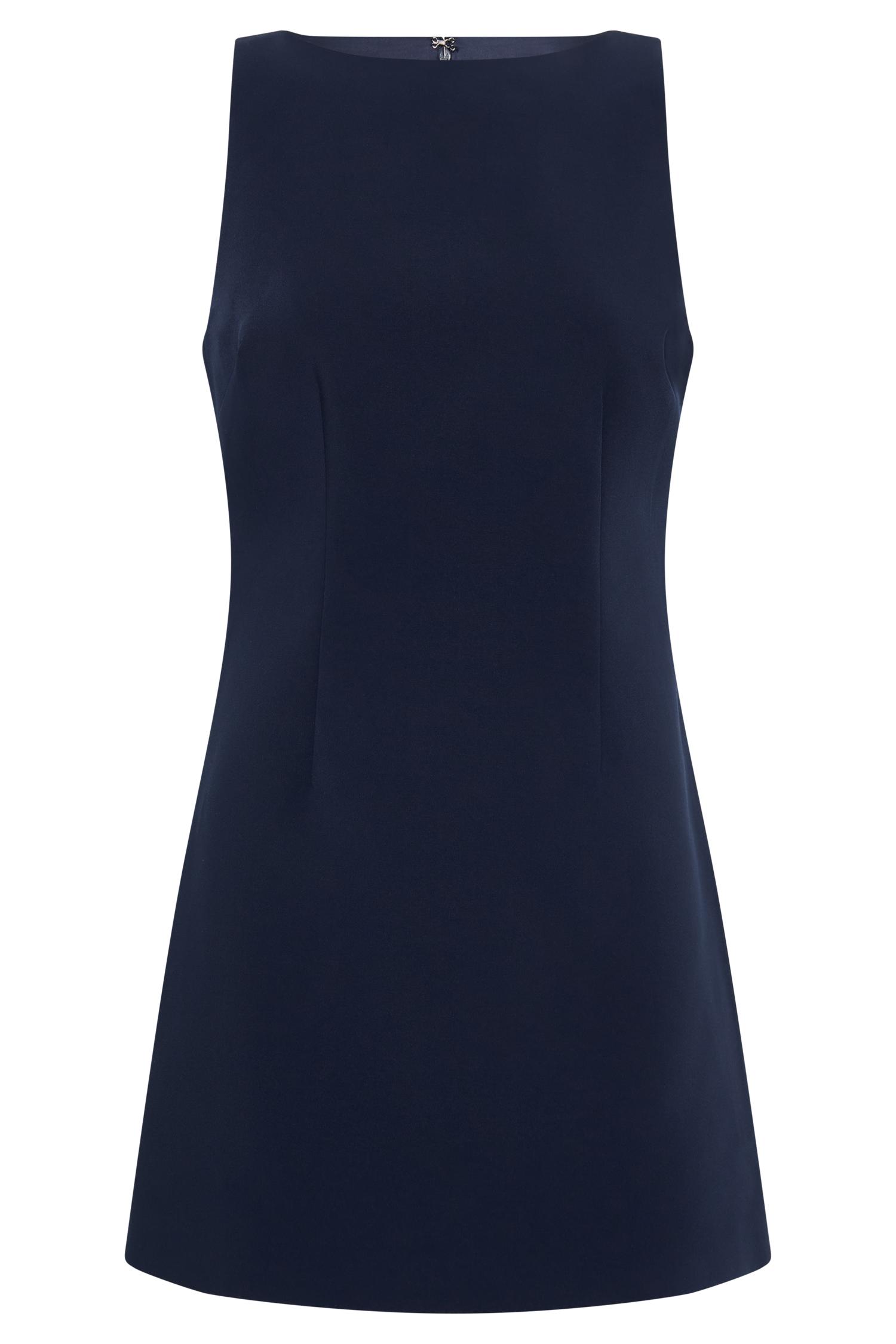 Angela Suiting Mini Dress - Navy Product Image