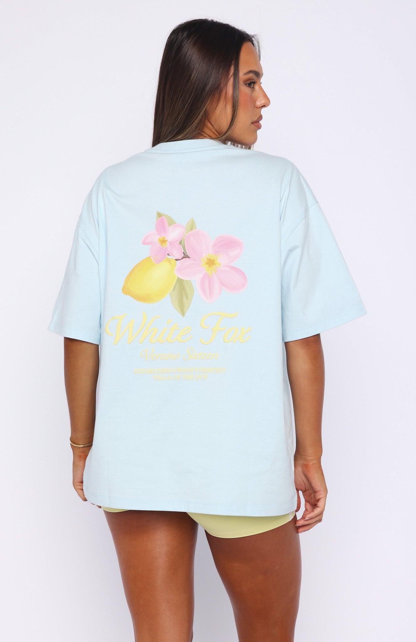 Verano Sixteen Azurra Oversized Tee Blue Product Image