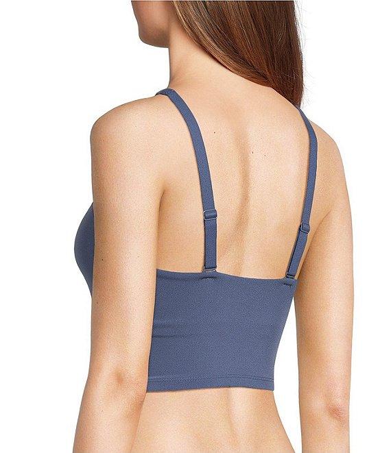 VAN WINKLE & CO. Scoop Neck Sleeveless Adjustable Convertible Strap Cropped Tank Top Product Image