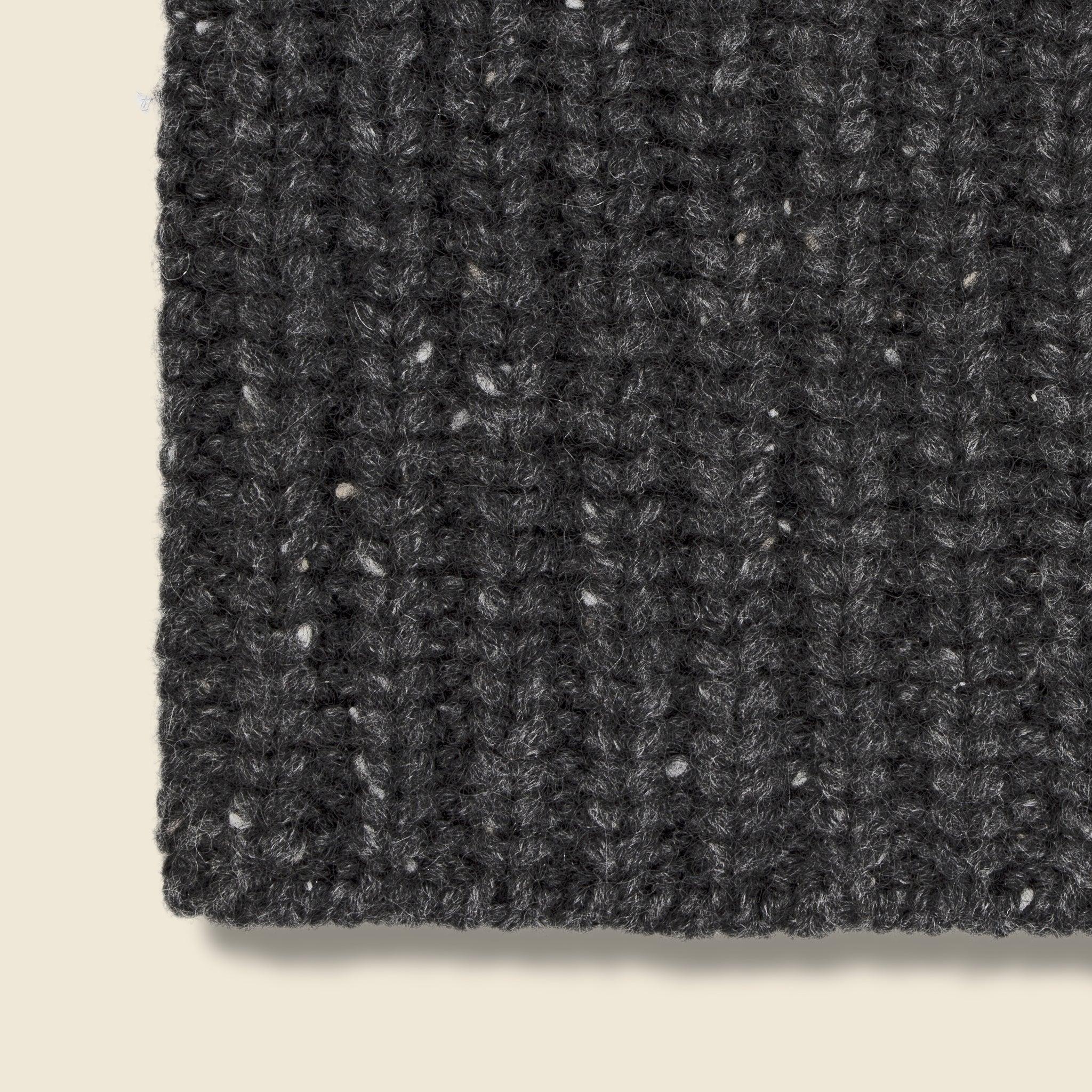 Cashmere Donegal Beanie - Charcoal Product Image