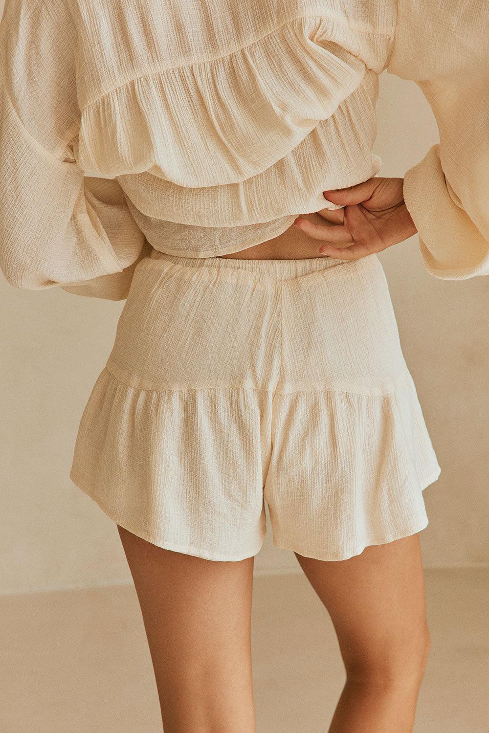 Huxley Shorts - Cream Product Image