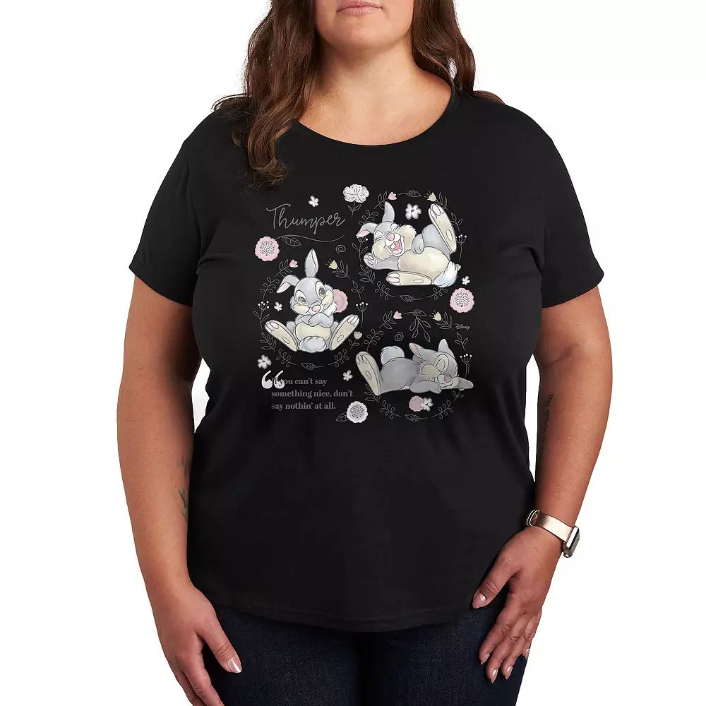 Disney's Bambi Plus Thumper Poses Graphic Tee, Women's,  Product Image