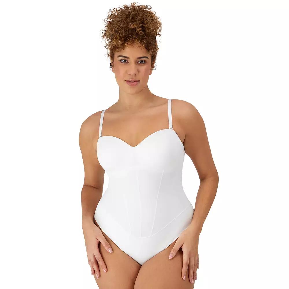 Maidenform Firm Control Shapewear Tummy Shaping Multiway Thong Bodysuit DMS131, Women's,  Product Image