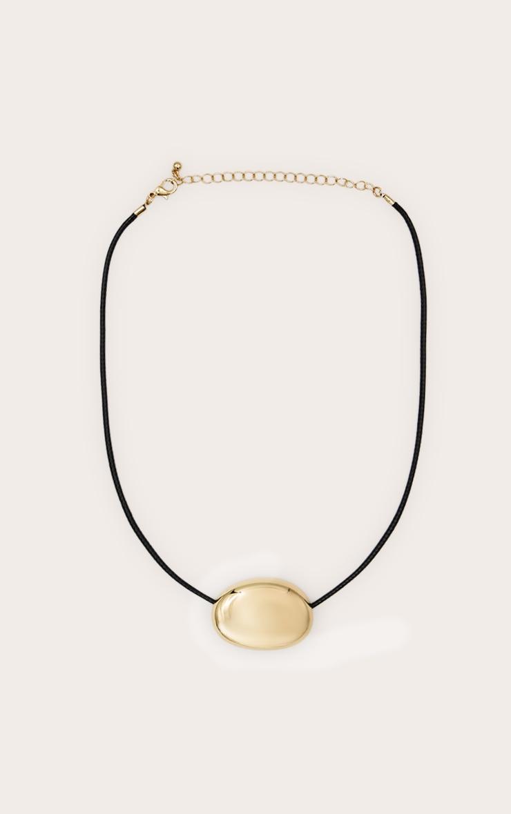 Gold Plated Smooth Oval Pendant Product Image