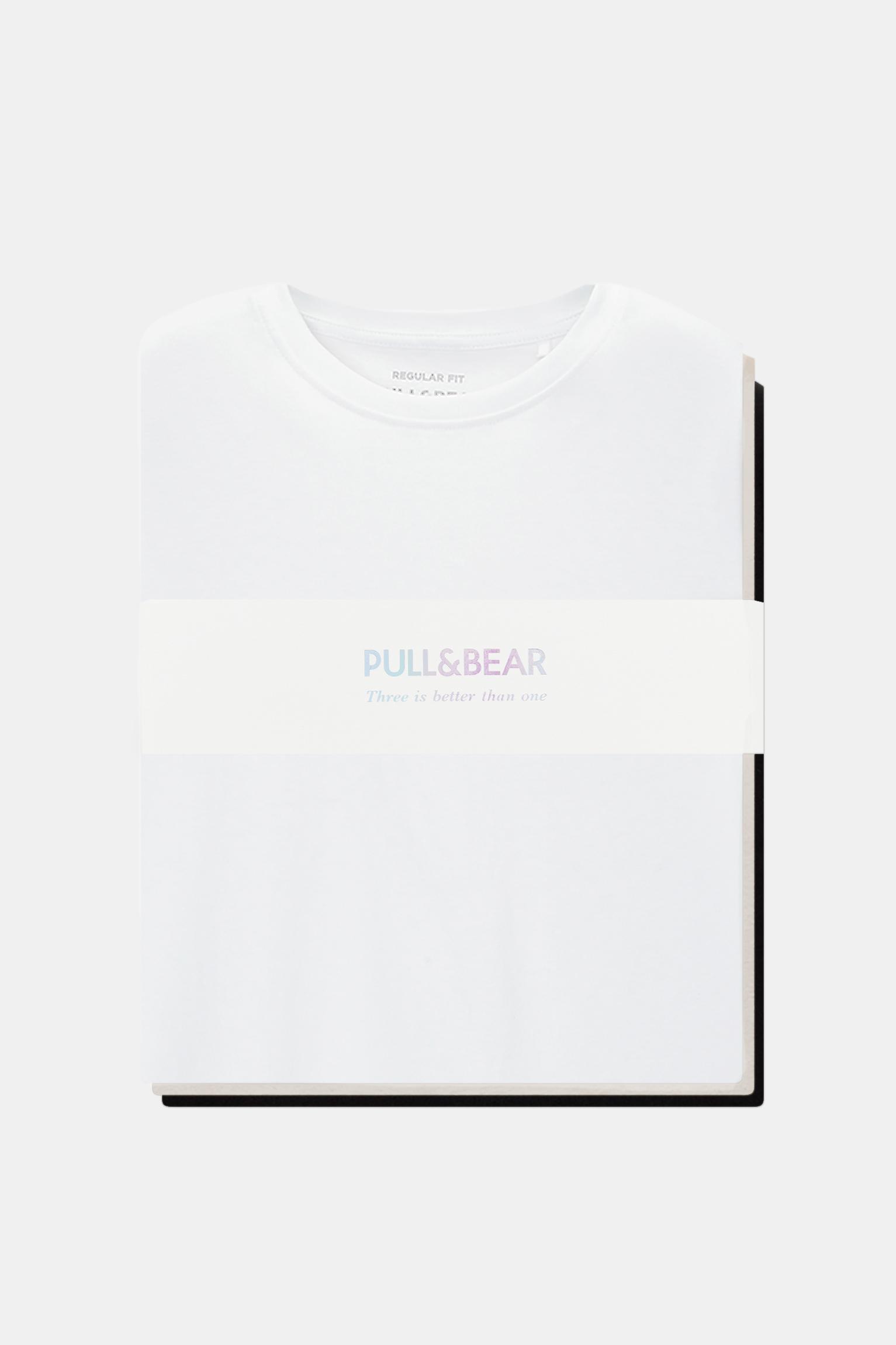 Pack of 3 basic regular fit T-shirts Product Image