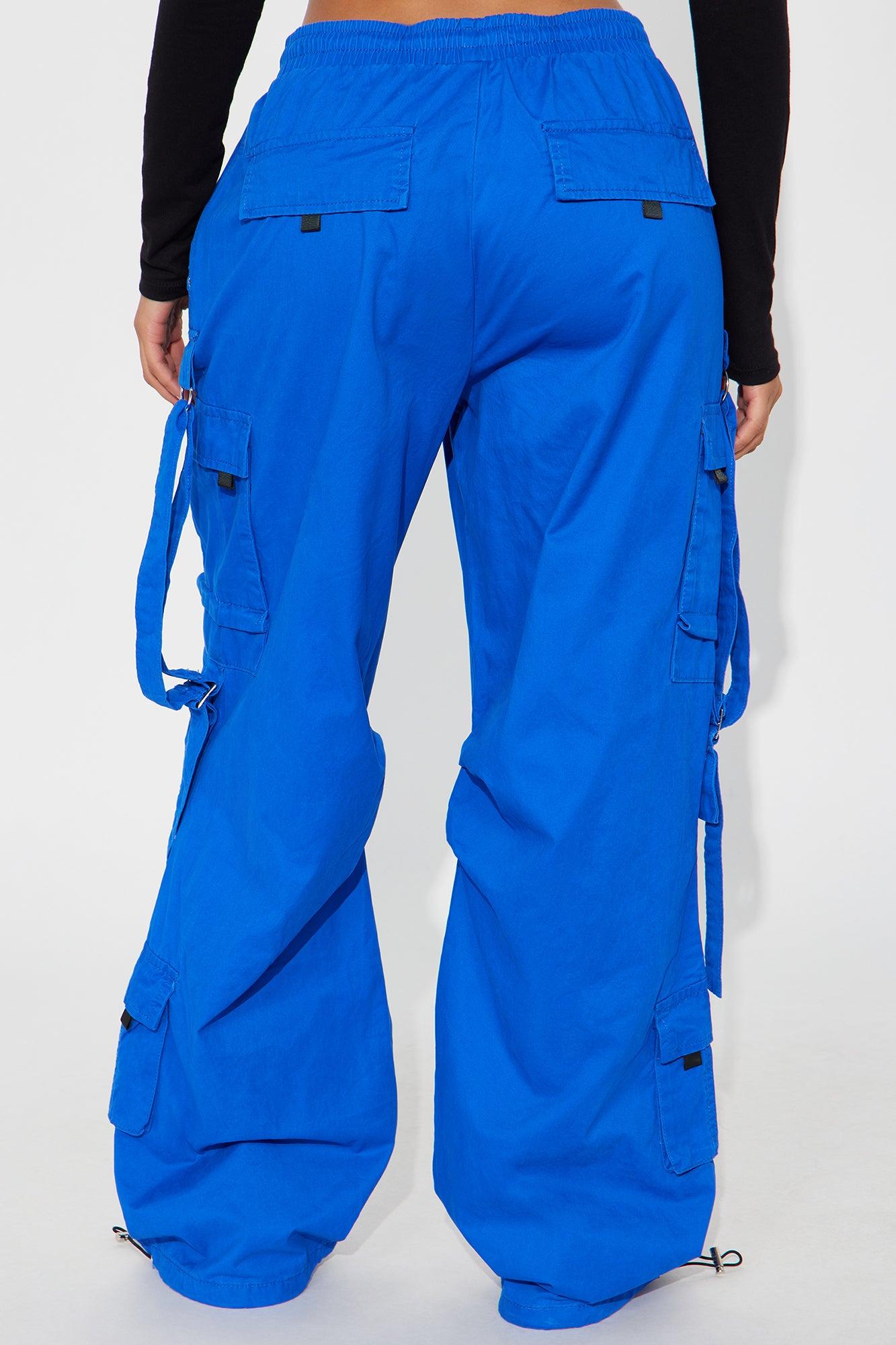 Don't Mess Around Cargo Pant - Royal Female Product Image