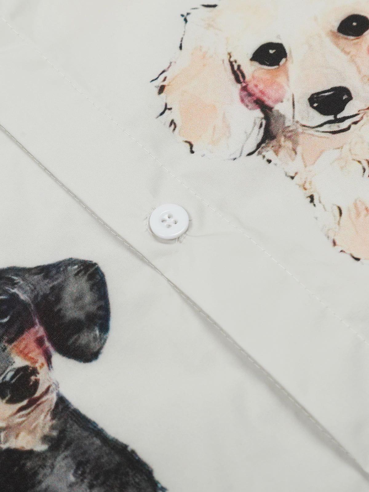 Aelfric Eden Cartoon Puppy Short Sleeve Shirt Product Image