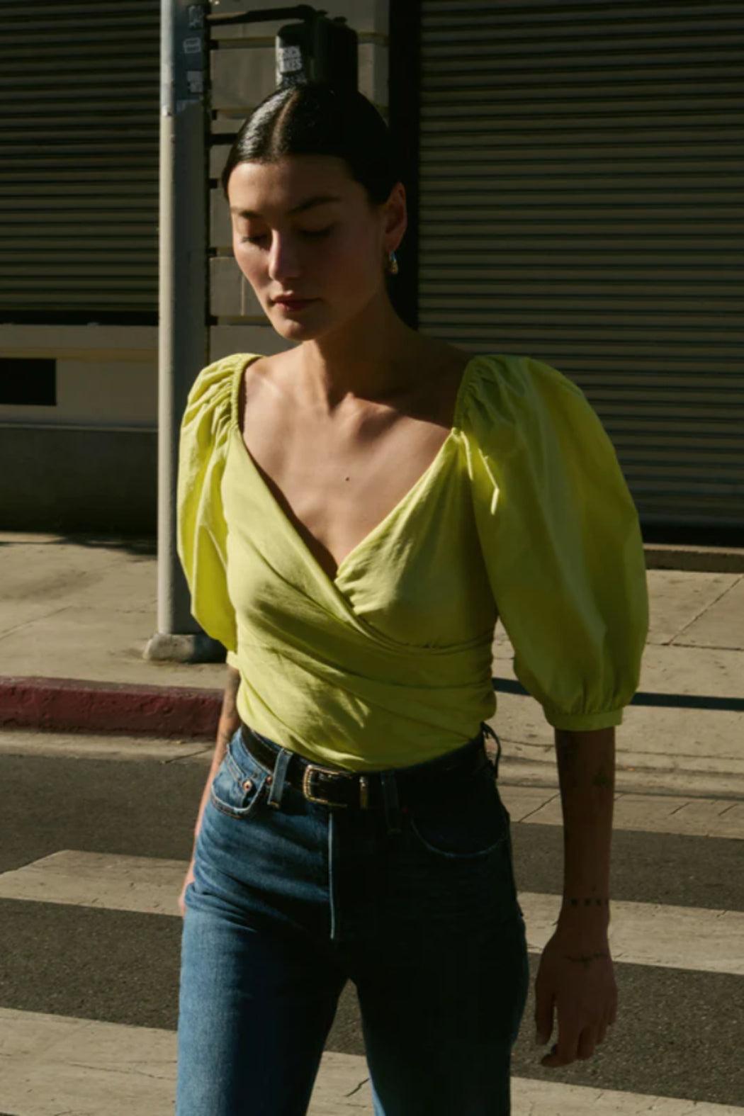 Marie-Lou Top- Citrus Yellow Product Image