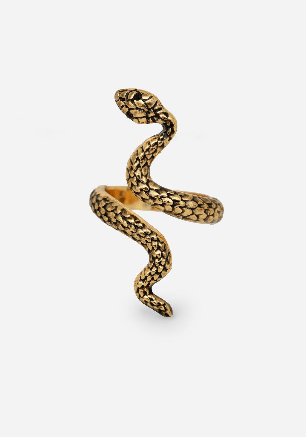 Damballa Snake Ring - Gold Product Image