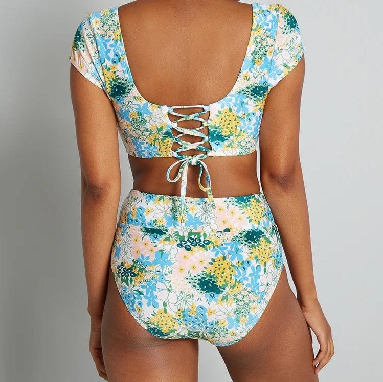 The Sara High-Waisted Bikini Bottom Product Image