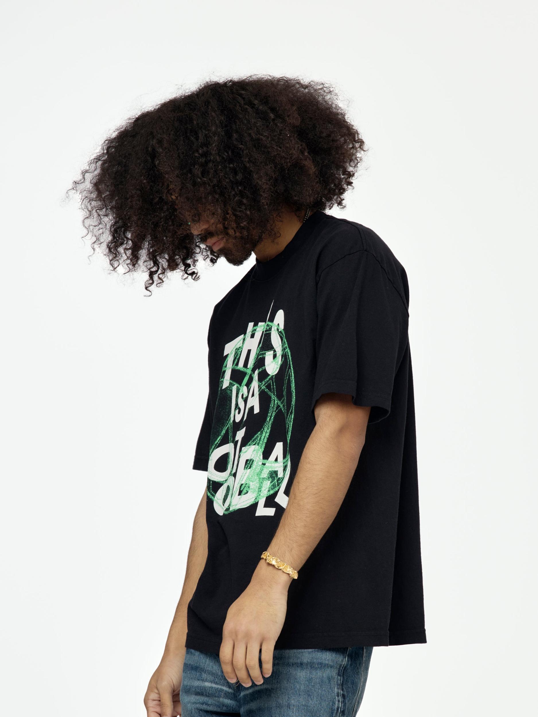 This is a Football Tee (Vintage Black) Product Image