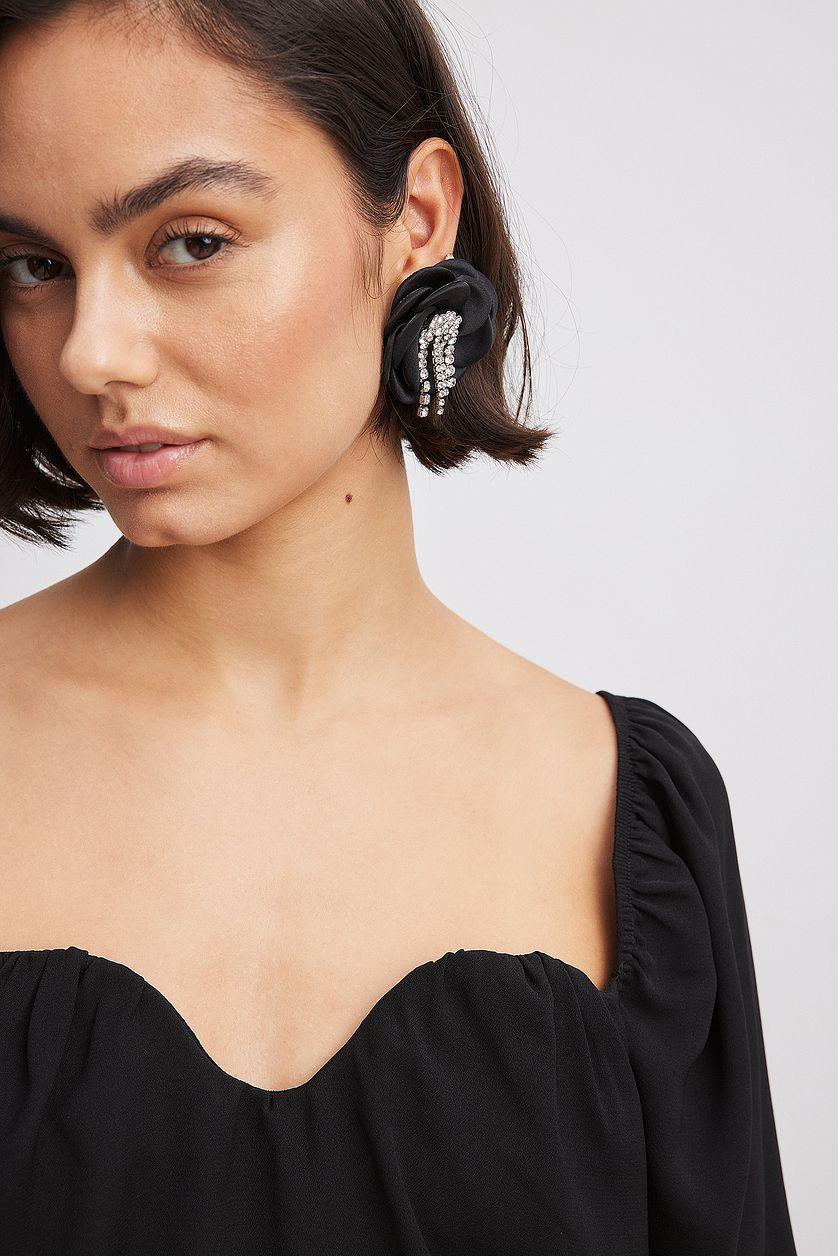 Sweetheart Neckline Blouse Product Image