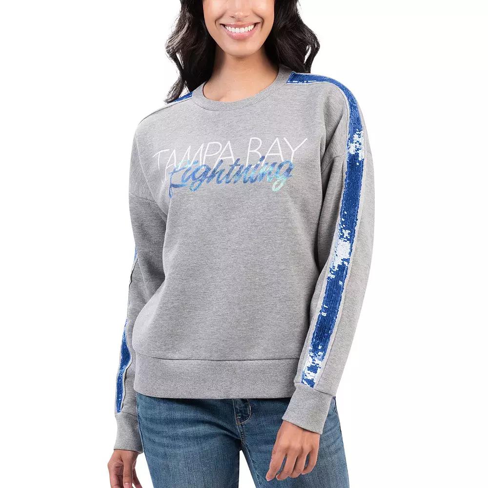 Women's G-III 4Her by Carl Banks Gray Nashville Predators Penalty Box Pullover Sweatshirt,  Product Image