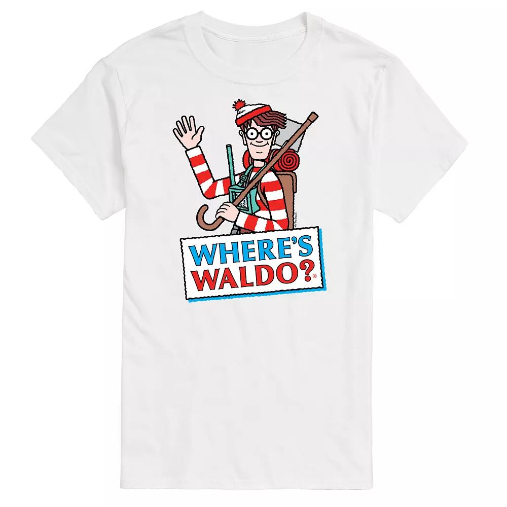 Men's Where's Waldo Logo Graphic Tee,  Product Image