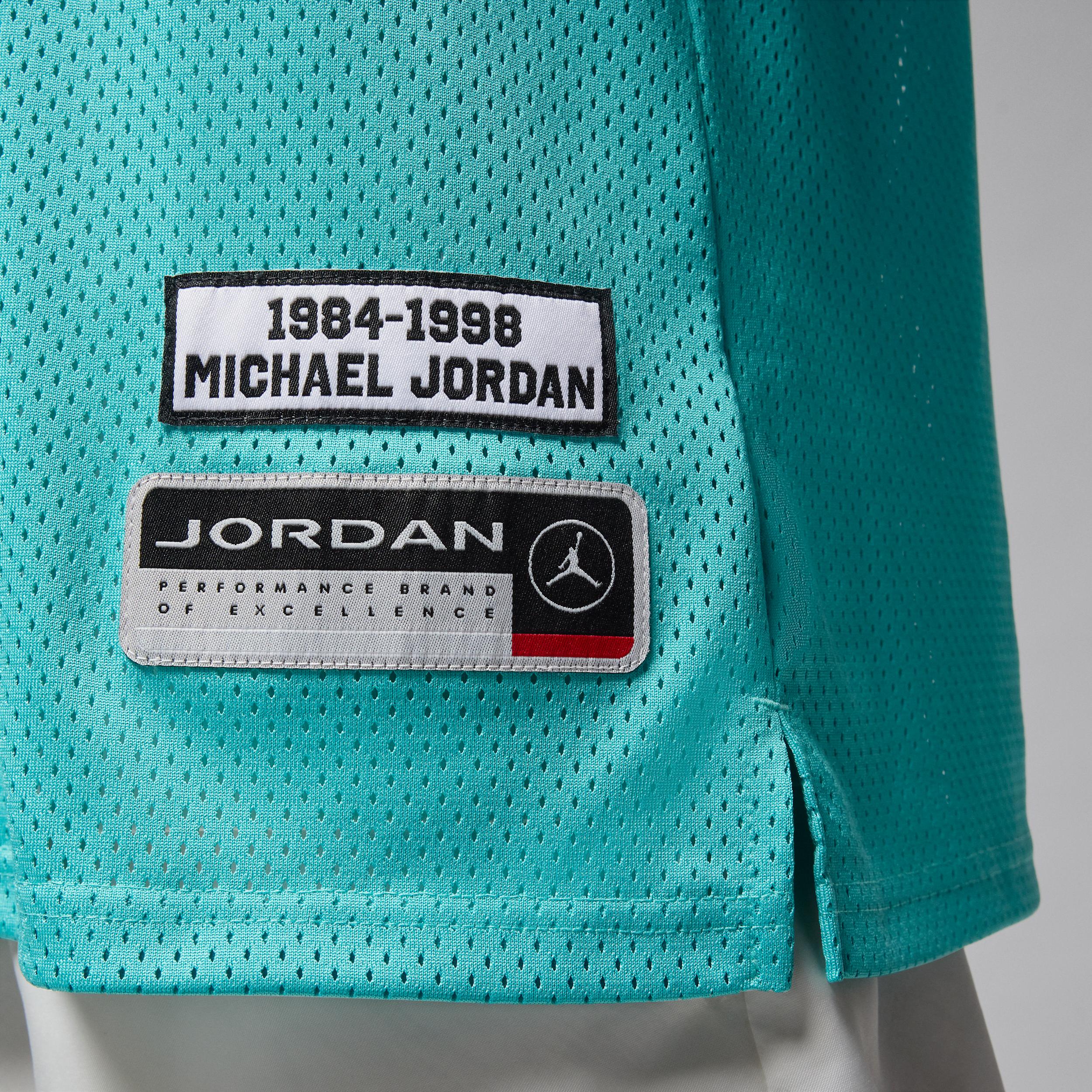 Jordan Mens Jordan Essentials Summer Jersey - Mens Washed Teal/White Product Image