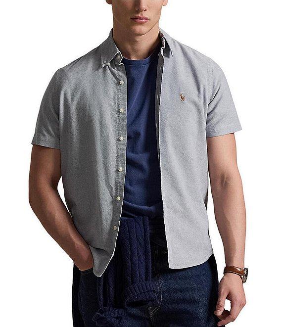 Polo Ralph Lauren Classic Fit Oxford Short Sleeve Woven Shirt Product Image