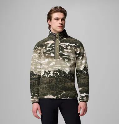 Columbia Mens Helvetia II Printed Half Snap Printed Fleece Pullover- Product Image