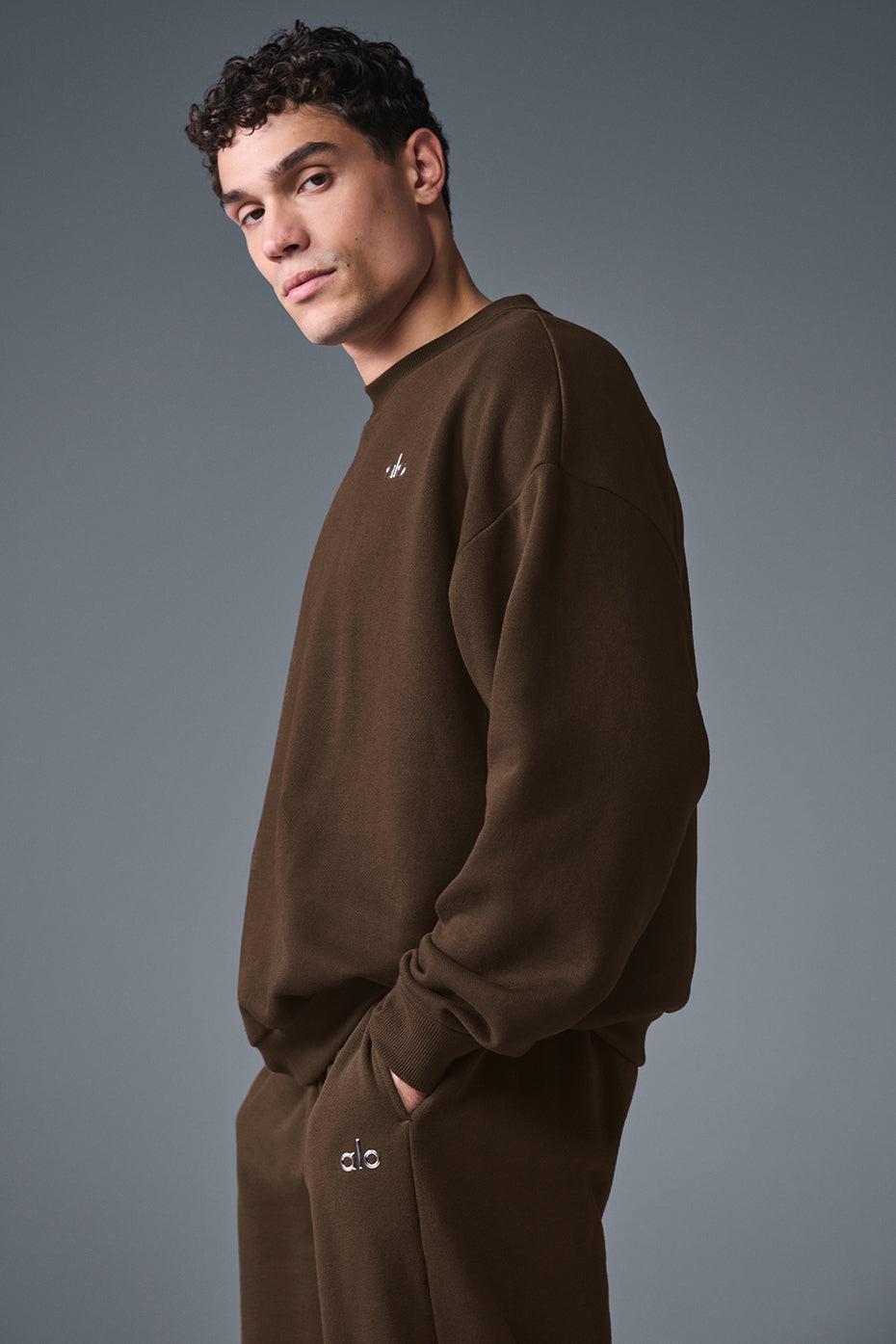 Accolade Crew Neck Pullover - Espresso Male Product Image