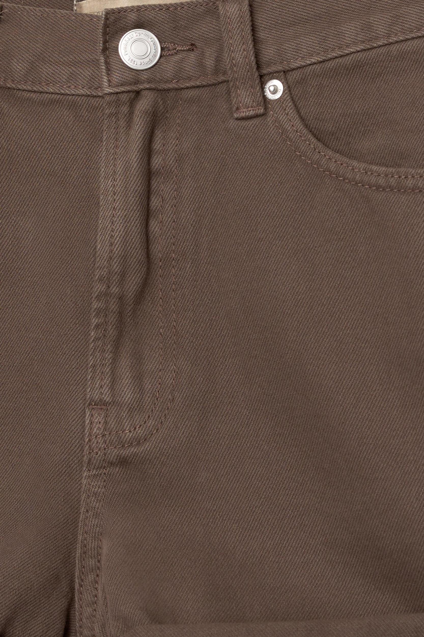 Denim turn-up mom shorts Product Image