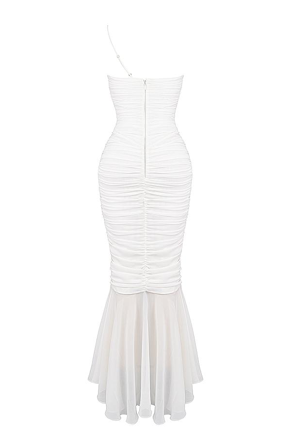 Anabella  smoke lace up maxi dress Product Image