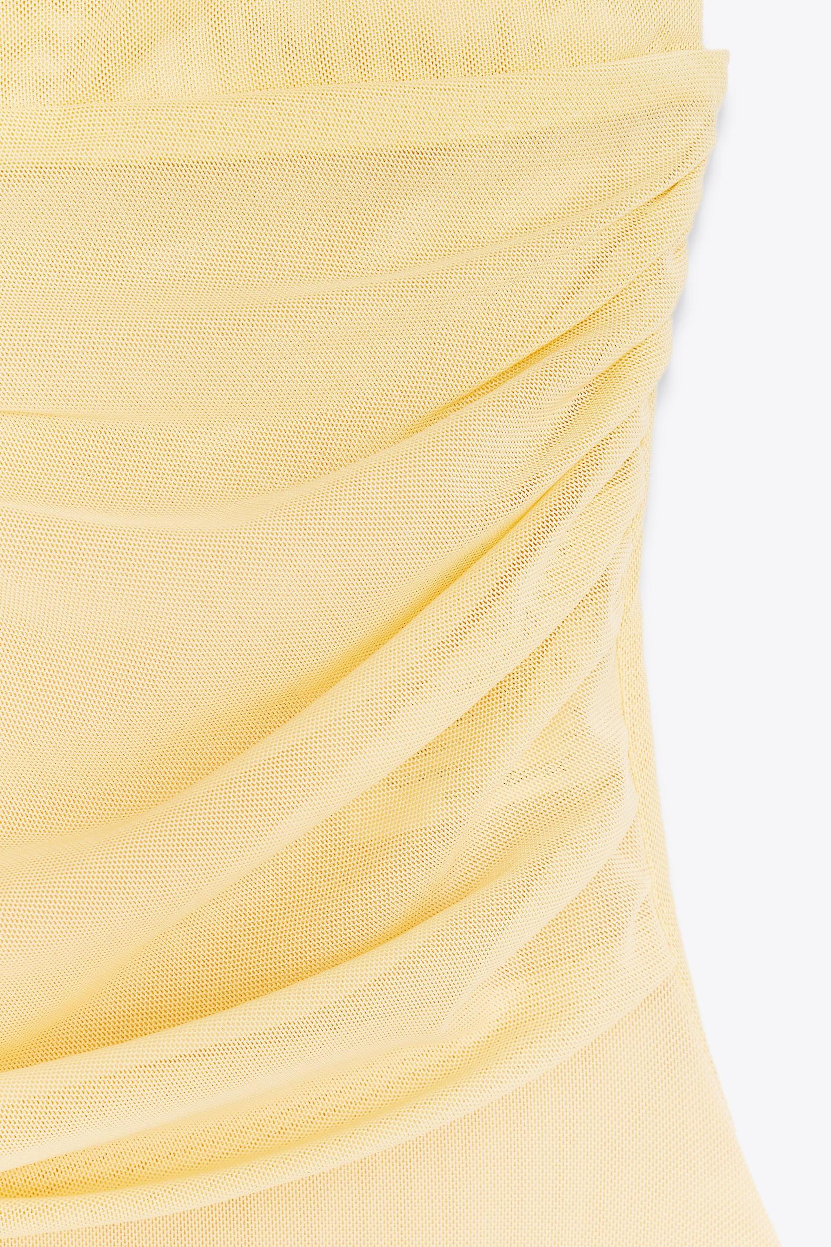 DRAPED TULLE BODYSUIT Product Image