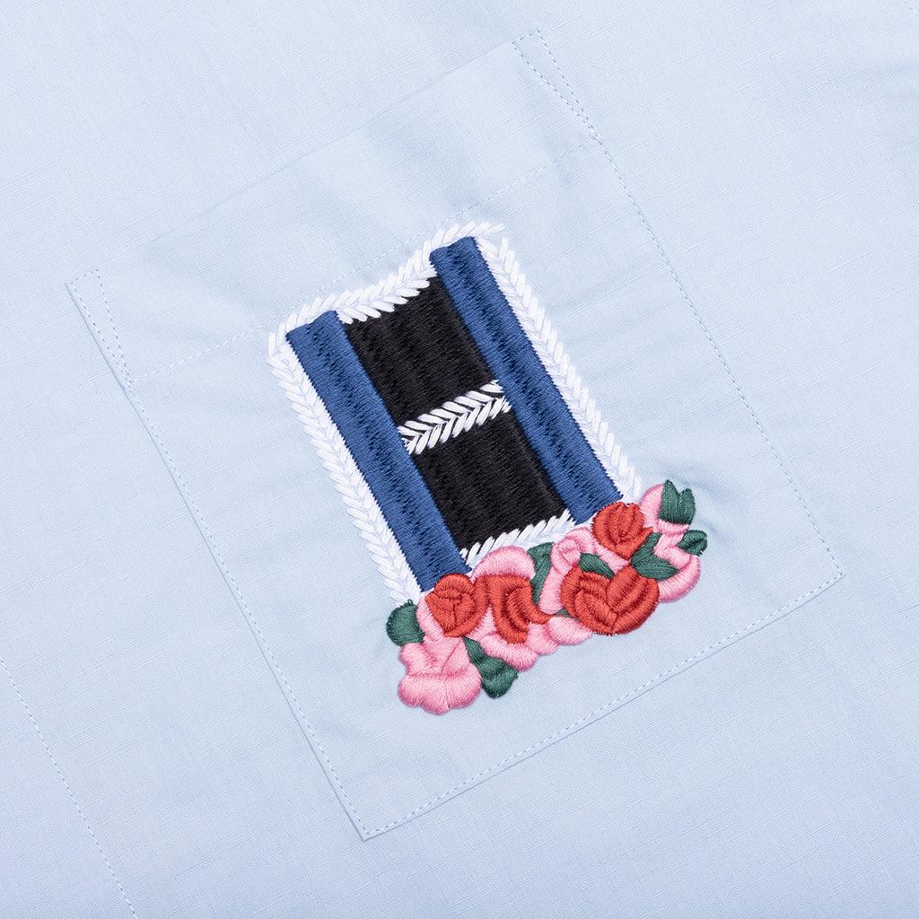 Window Embroidery Shirt - Light Blue Male Product Image