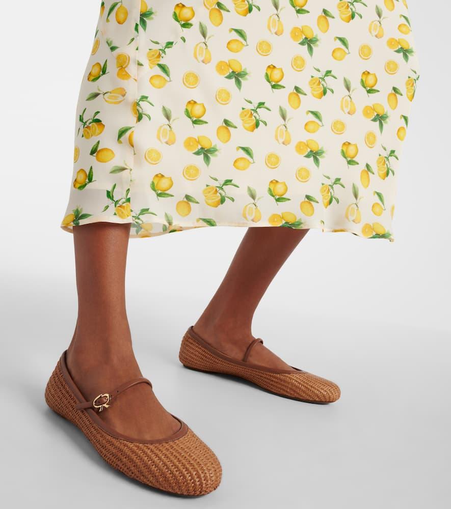 Carla raffia ballet pumps Product Image