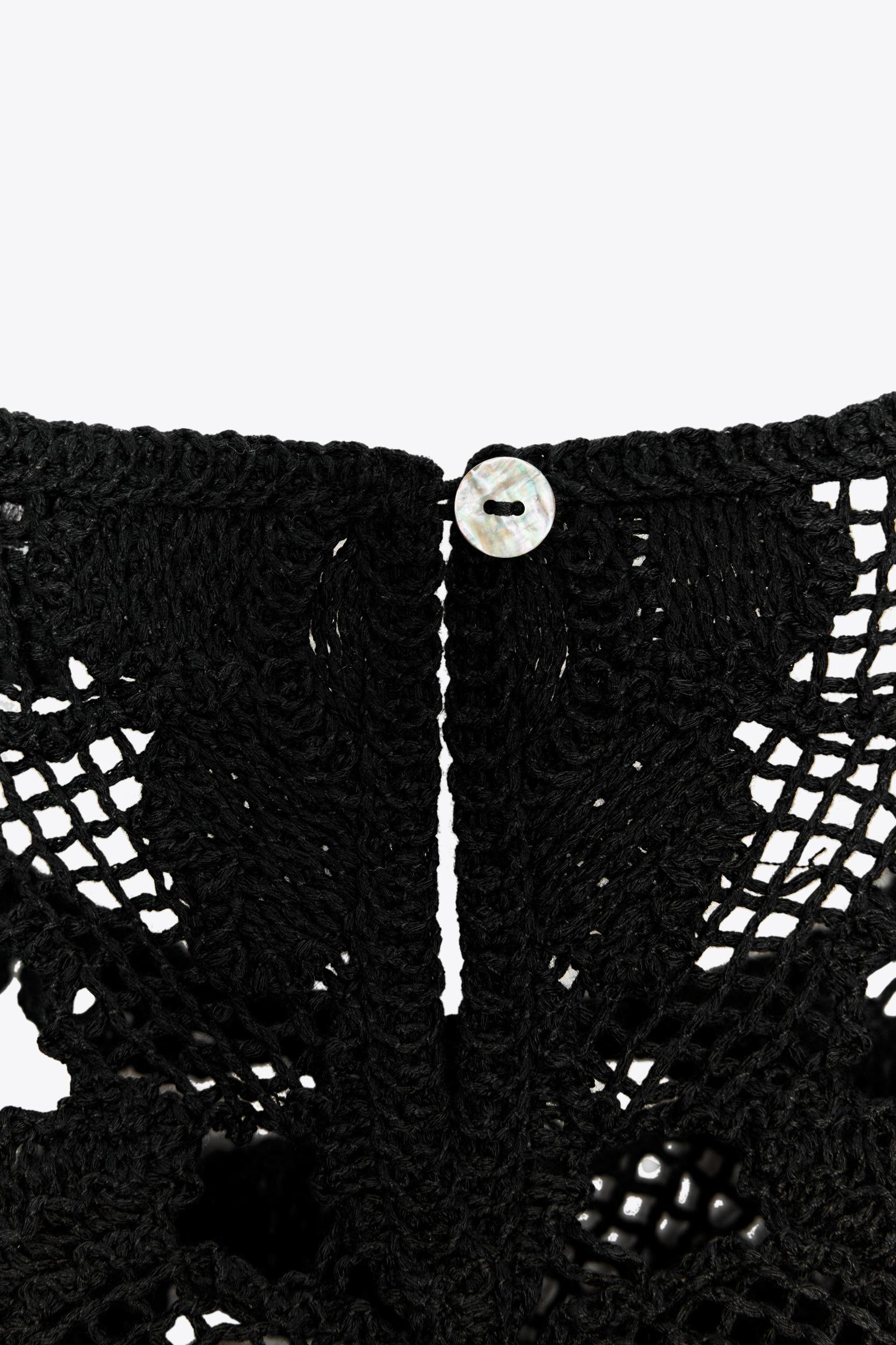 FLORAL CROCHET TOP Product Image