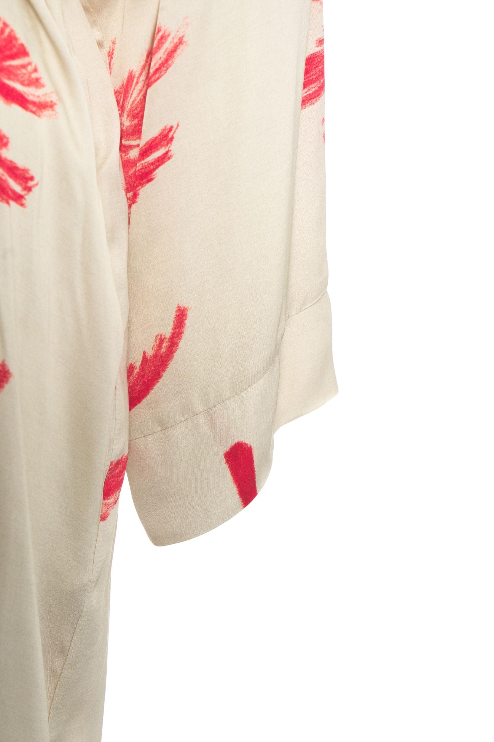 Satin kimono with print Product Image