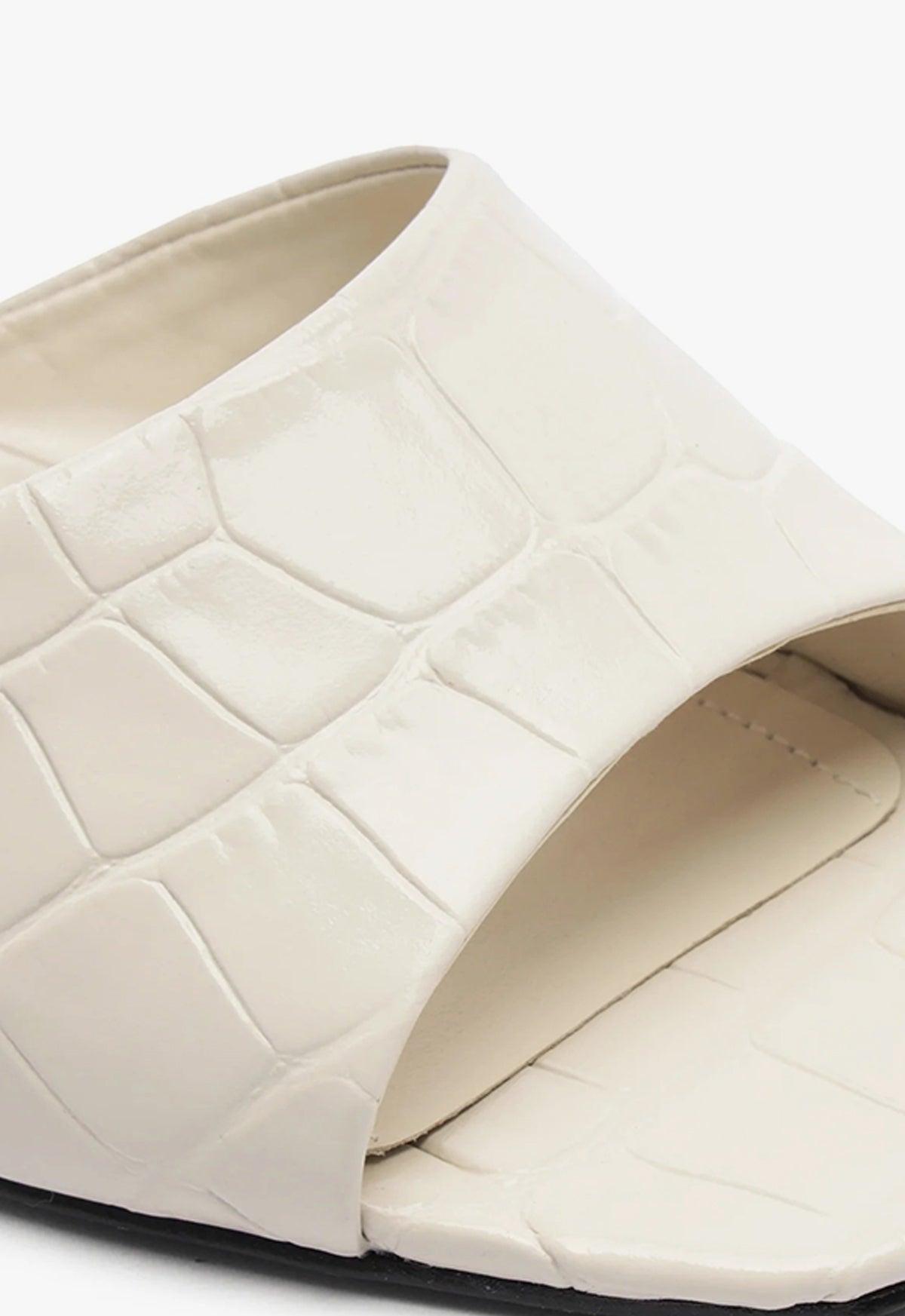 Dethalia Croco Leather Sandal Product Image