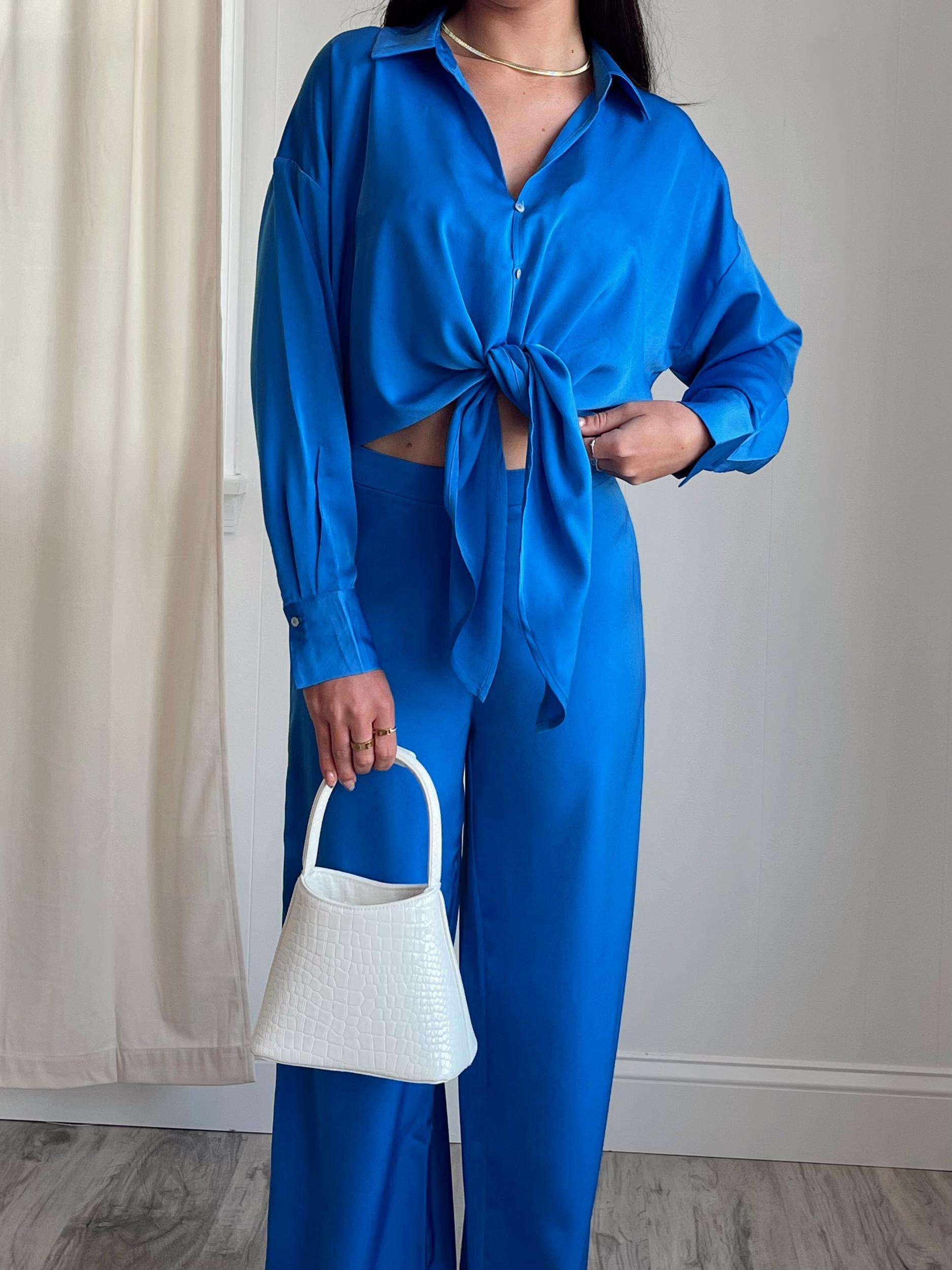 Rue Satin Wide Leg Pants | FINAL SALE Product Image