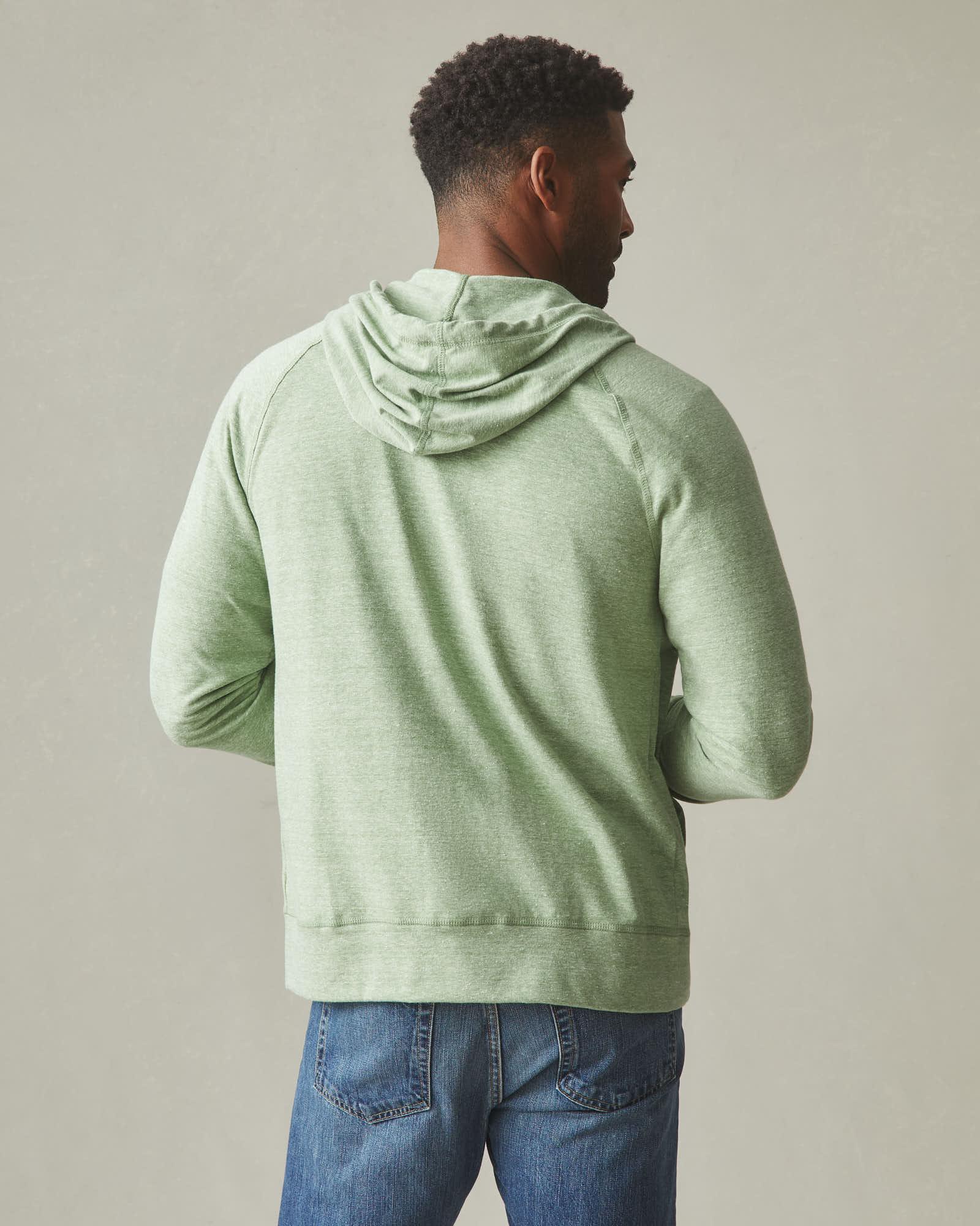 Men's Lightweight Full Zip - Dill Heather Product Image