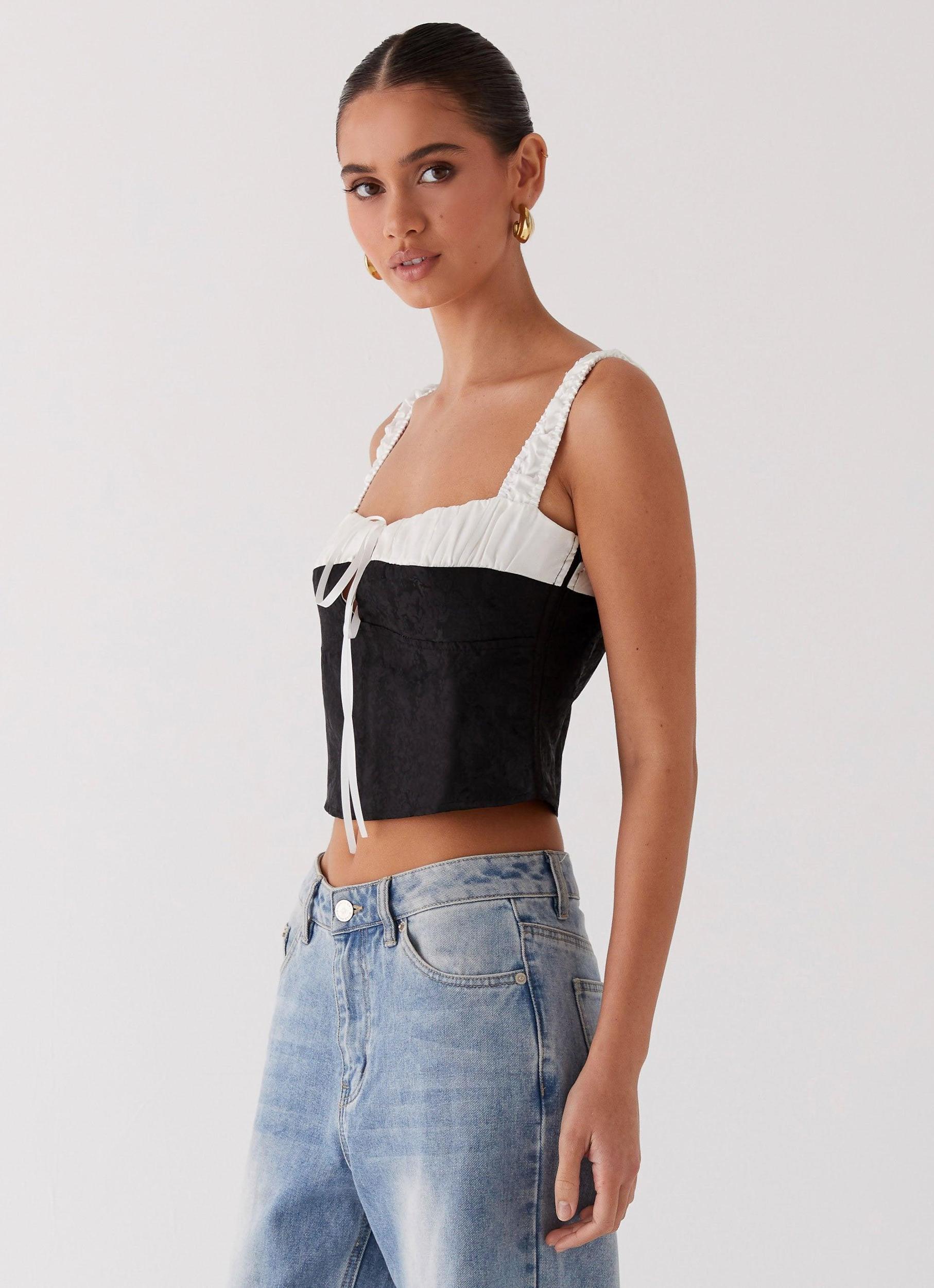 Ryder Bustier Top - Black Product Image