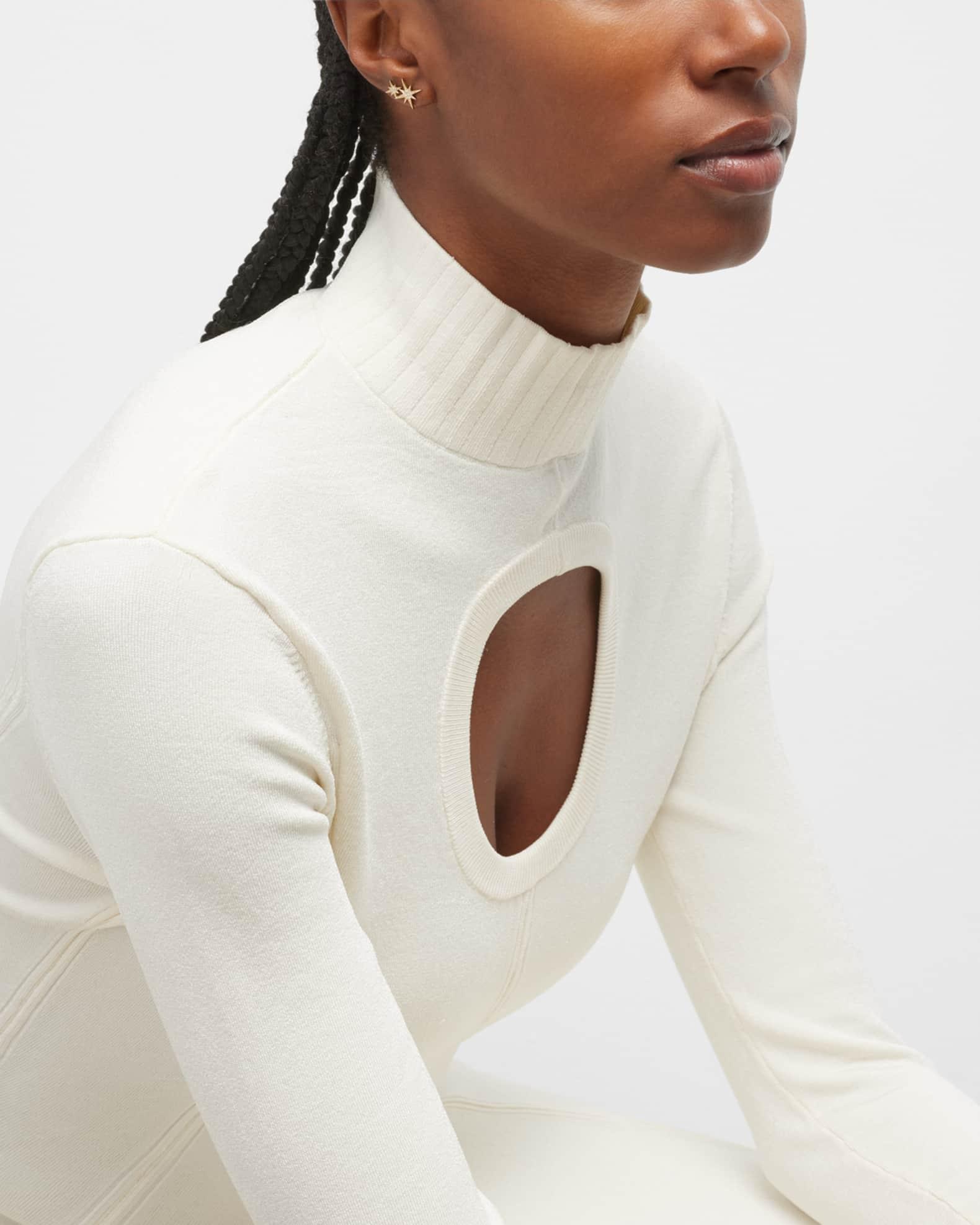 14k Pave Diamond Double Starburst Stud Earring Product Image