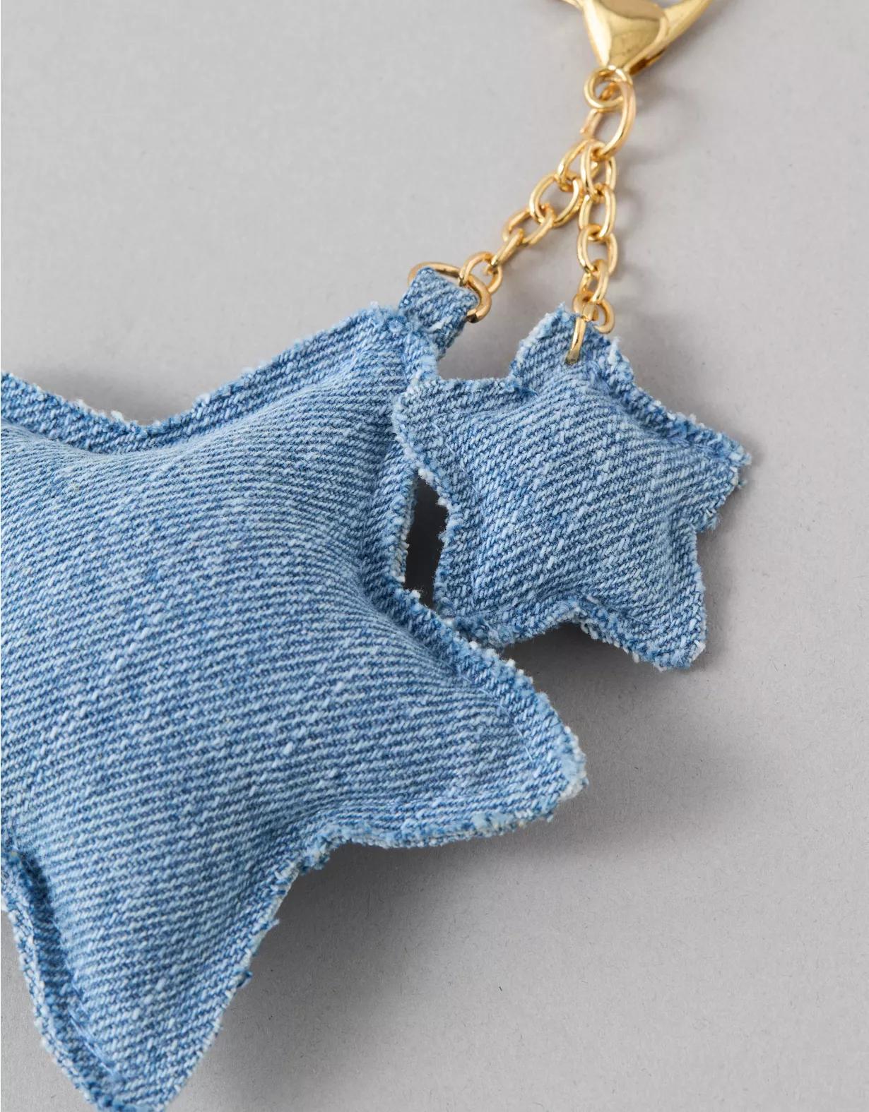 AEO Denim Stars Bag Charm Product Image