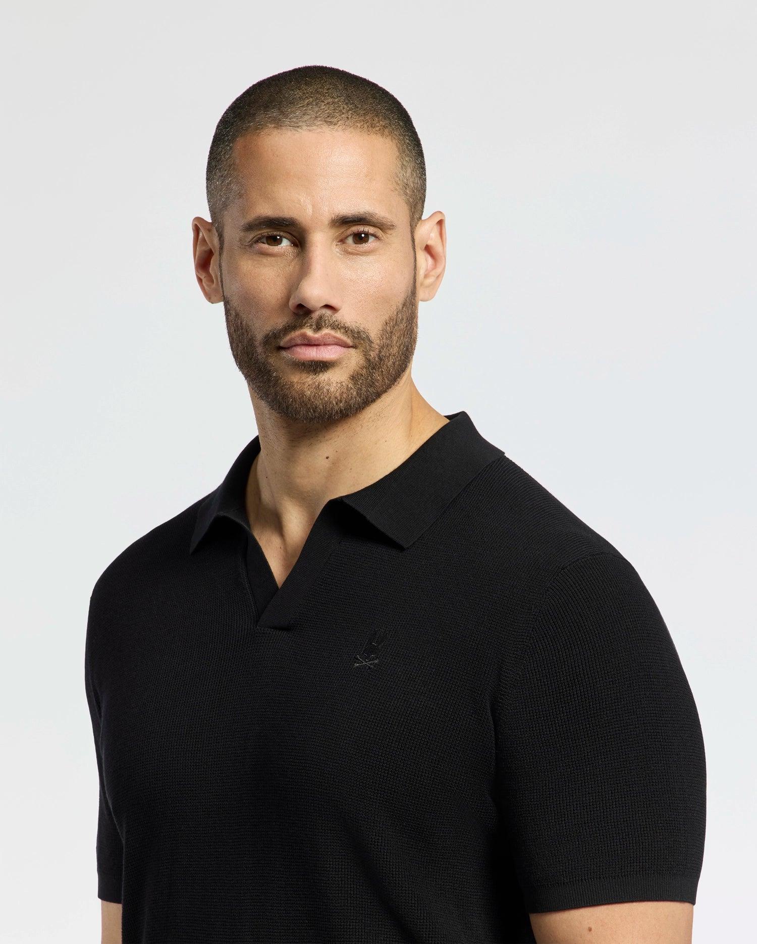 MENS LEETON KNIT POLO SHIRT - B6E562F200 Male Product Image