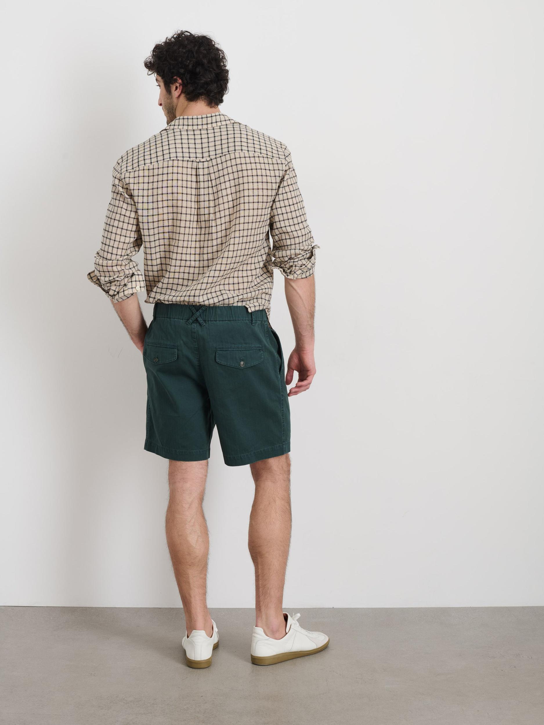 Pull On Short In Cotton Herringbone Product Image