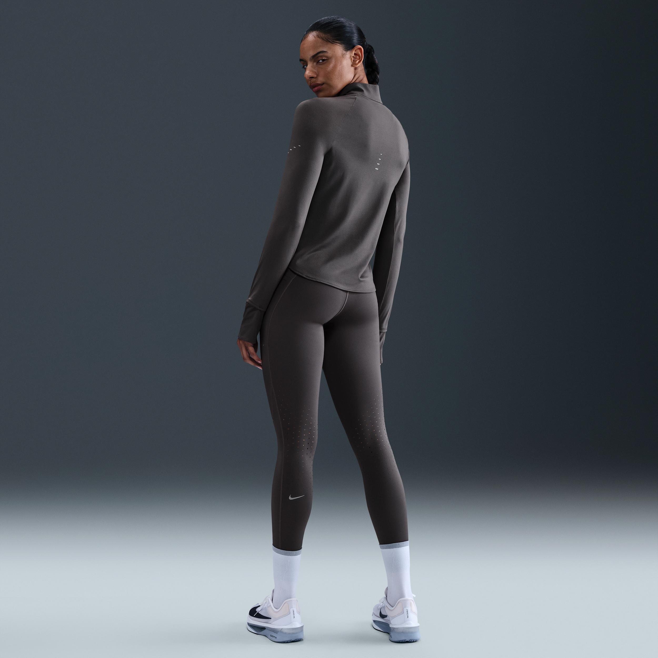 Nike Womens Swift Dri-FIT UV 1/4-Zip Running Top | HQ0499-036 Product Image