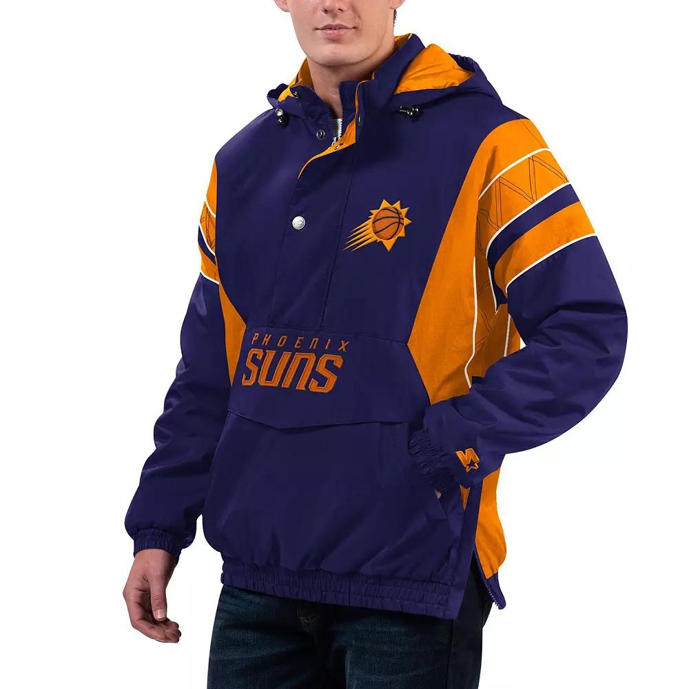 Men's Starter  Purple Phoenix Suns Home Team Hoodie Half-Zip Jacket, Size: Large, Phx Purple Product Image
