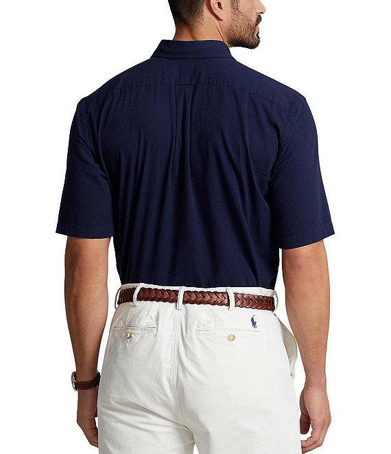 Polo Ralph Lauren Big & Tall Seersucker Short Sleeve Woven Shirt Product Image