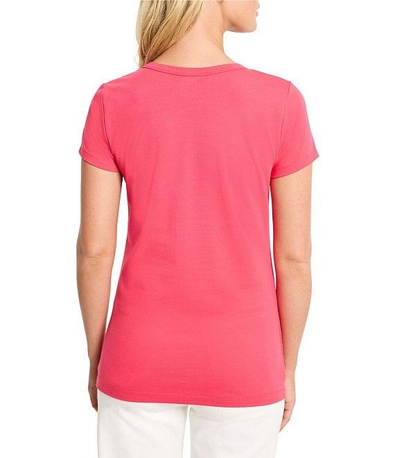 NIC + ZOE Perfect Knit Crew Neck Short Sleeve T-Shirt Product Image