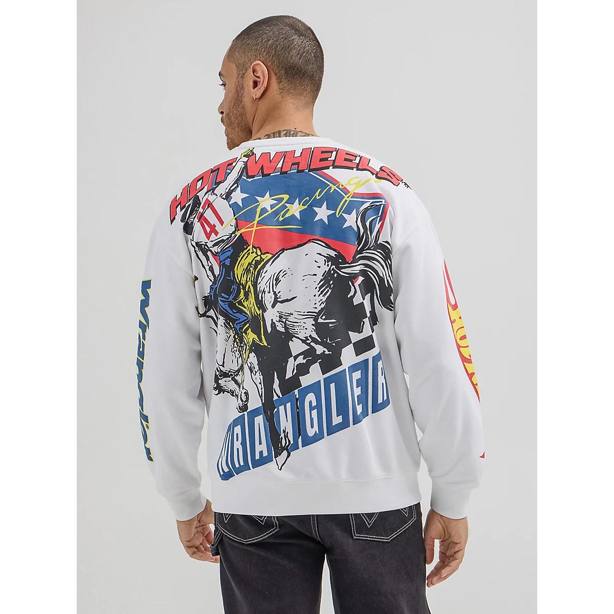 Wrangler® x Hot Wheels™ Men's Pullover Crew in Bright Product Image