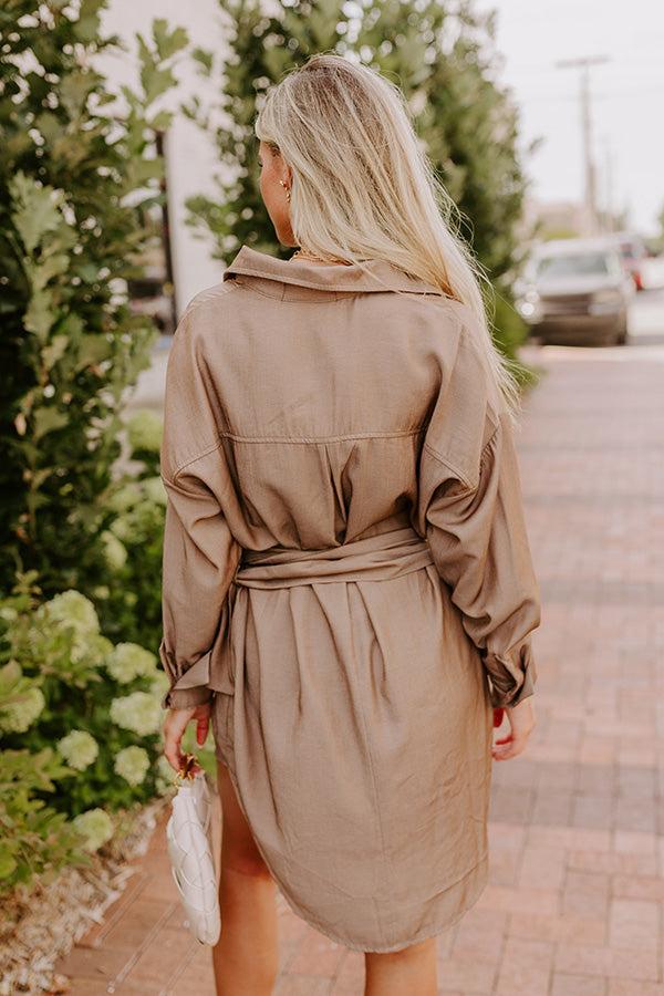 A Phone Call Away Dress In Mocha Product Image
