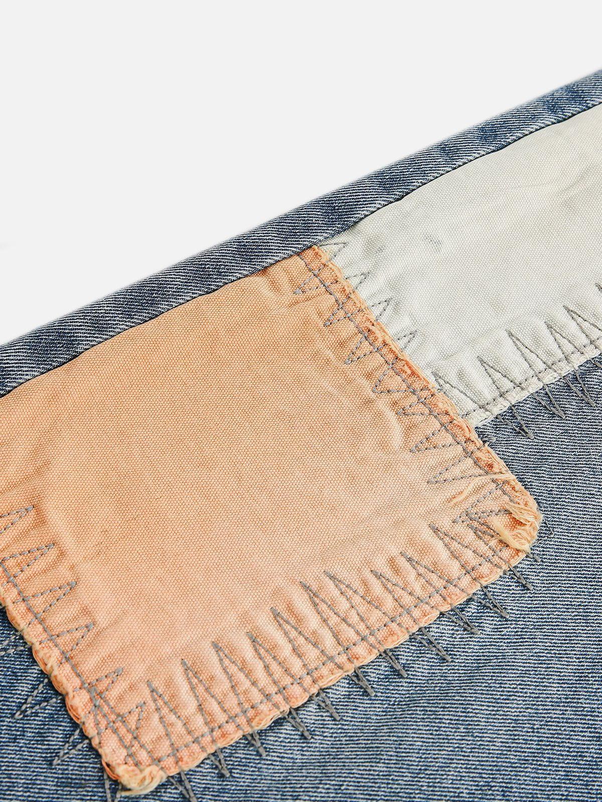 Aelfric Eden Block Patchwork Jeans Product Image