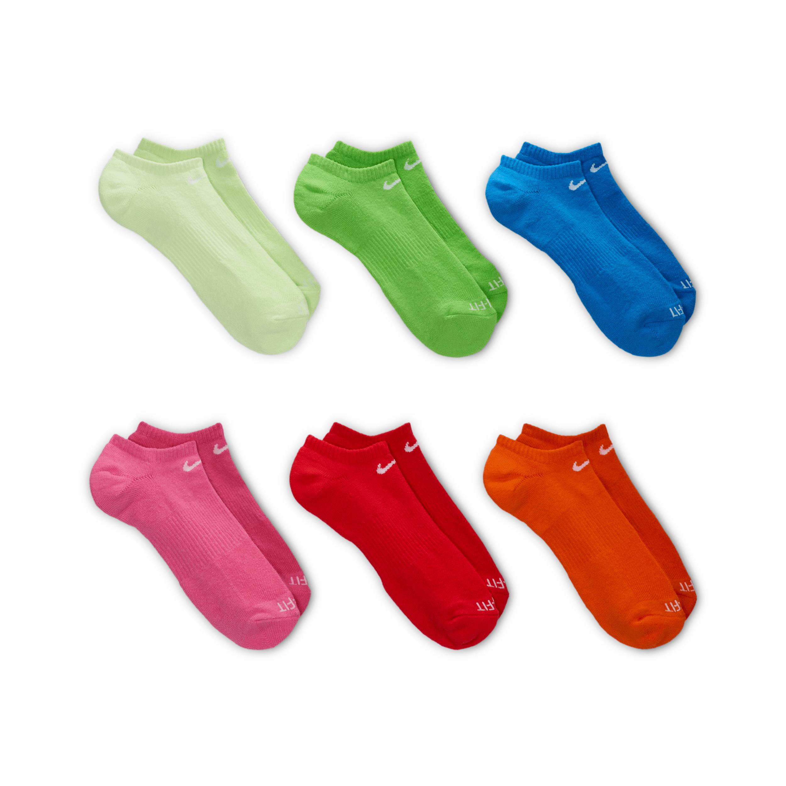 Nike Mens Everyday Plus Cushioned Training No-Show Socks (6 Pairs) | SX6898-969 Product Image