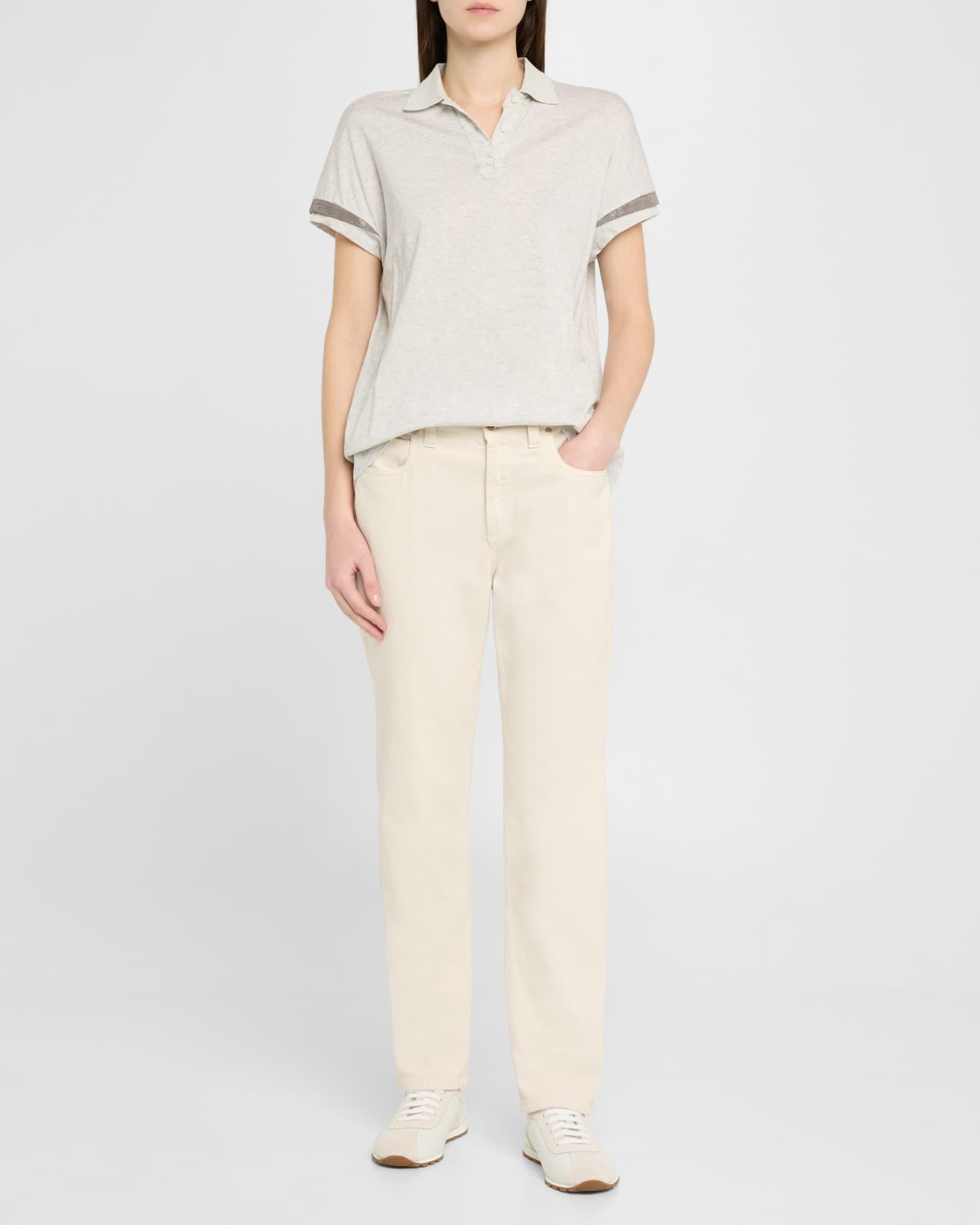 Low-Top Leather Sneakers Product Image