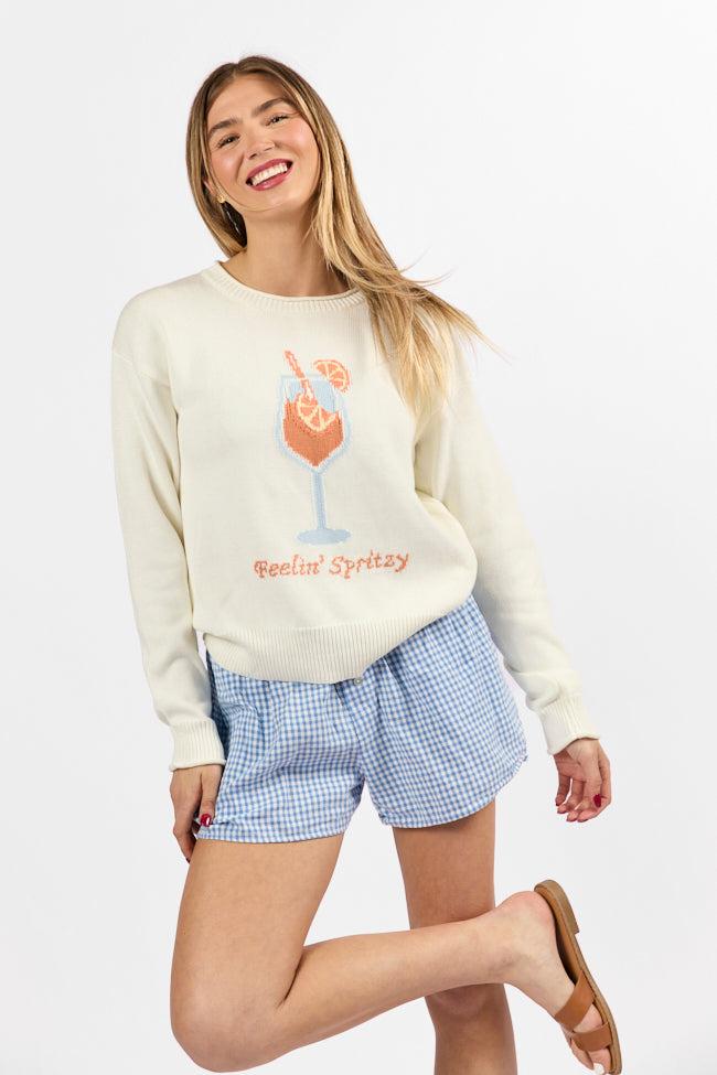 Feelin' Spritzy Ivory Multi Sweater Product Image