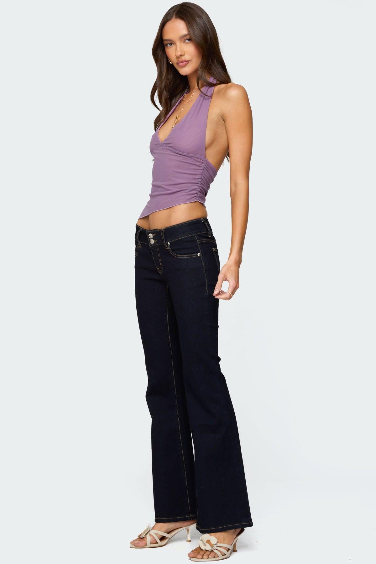 Rhett Asymmetric Hem Halter Top Product Image