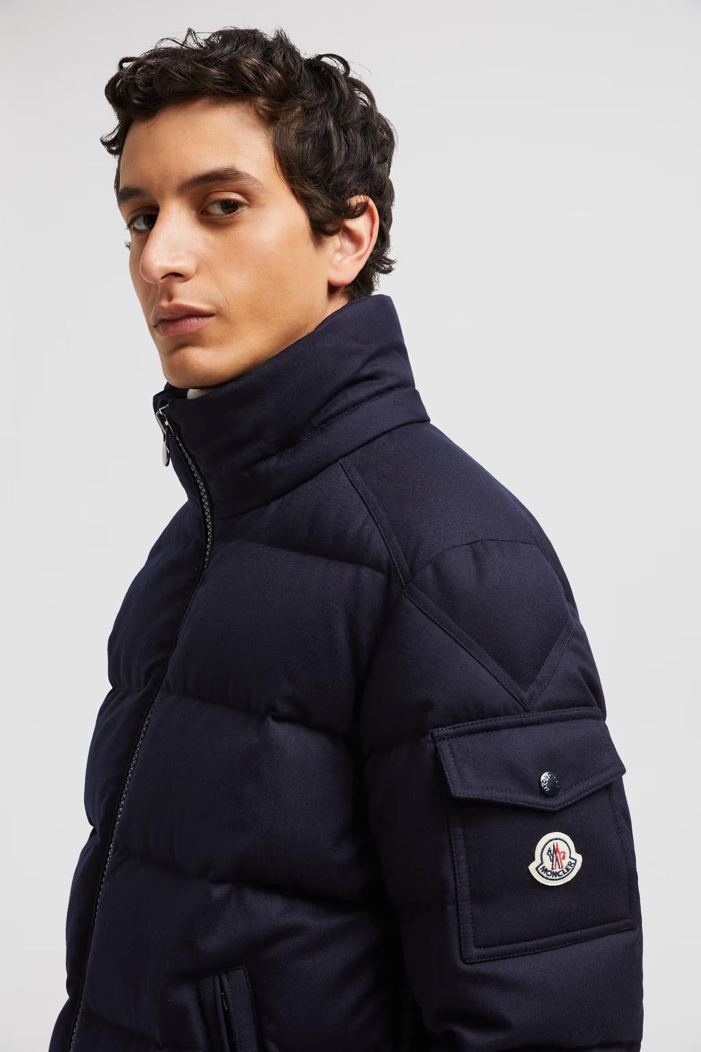 MONCLER Montgenevre Wool Down Jacket In Navy Product Image
