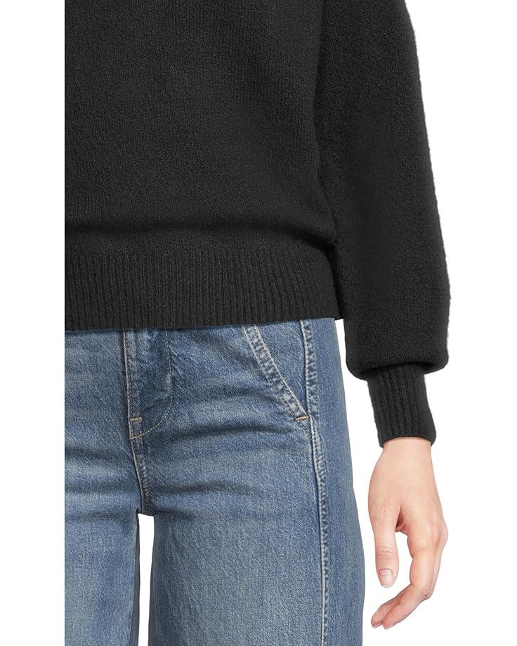 Stripe V-Neck Cozy Cotton Wedged Pullover Product Image